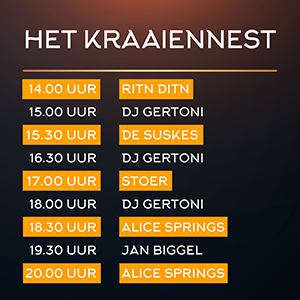 Timetable Koningsdag Renswoude artiesten Oranjefestival Oranjevereniging 2024