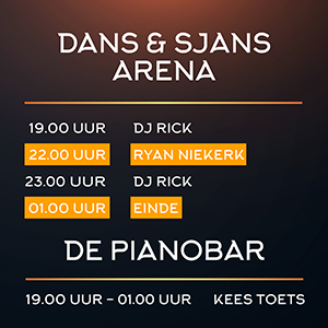 Timetable Oranjebal XL Oranjefestival Renswoude 2024 Oranjevereniging